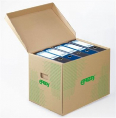 Skupinový box Emba - 33 x 30 x 24 cm hnědý