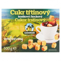 Cassonade Cukr třtinový kostky 500g