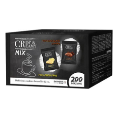 Sušenky ke kávě Crisp & Cremy - citronová a čokoládová příchuť 200 x 4,94g