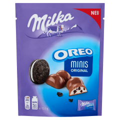 Milka Oreo minis Original v mléčné čokoládě 153g