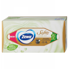 Zewa Softis Natural Soft Kapesníčky 4-vrstvé 80ks box