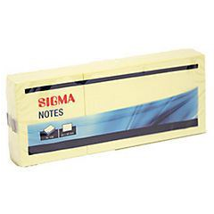 Bloček Sigma 50x40mm žlutý