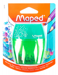 Ořezávátko Maped Shaker dvojité průhledné mix barev