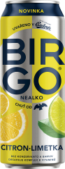 Birgo Nealko citron-limetka 0,5l plech /4ks