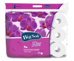 Big Soft Plus Toaletní papír 2-vrstvý 17,6m 24ks