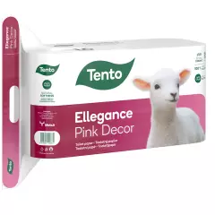 Tento Toaletní papír Ellegance Pink Decor 3vrstvý 18m 16ks