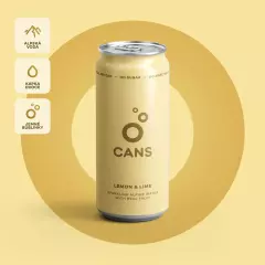 CANS s příchutí citronu a limetky bez cukru, bez sladidel plech 330ml /24ks