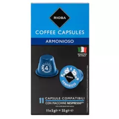 Rioba Armonioso Lungo káva 11x5g kapsle