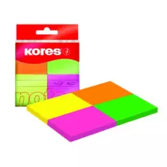 Bloček samolepicí 40 x 50 mm 4 ks neon