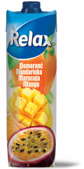Relax mandarinka, maracuja a mango 1l