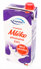 Pragolaktos Mléko trv. 3,5% bez laktózy 1l