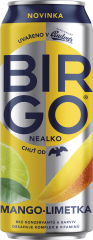 Birgo Nealko mango-limetka 0,5l plech /4ks