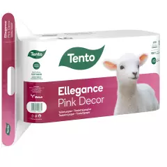Tento Toaletní papír Ellegance Pink Decor 3-vrstvý 18m 16ks