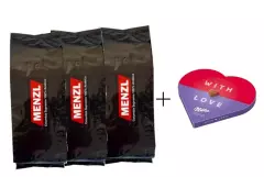 3 x Columbia Supremo zrnková káva 1 kg + Milka with Love 44 g