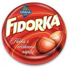 Opavia Fidorka s oříškovou náplní hořká 30g