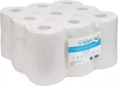 Ručník / utěrka papírový HYGOTRENDY, v roli MIDI, 2vrstvý, bílý, 1 x 9 rolí