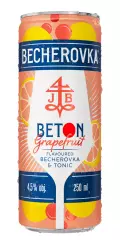BECHEROVKA Beton Grapefruit 4,5% 250 ml plech
