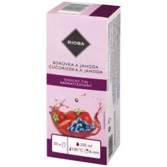RIOBA Čaj borůvka jahoda 20 x 2 g