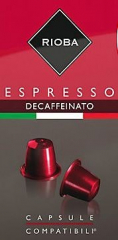 Rioba Espresso Decafeinato 10x5g kapsle
