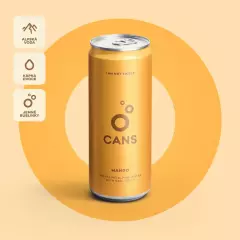 CANS s příchutí manga bez cukru, bez sladidel plech 330ml  /24ks