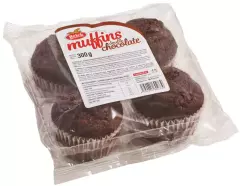 Muffiny čokoládové s čoko kousky 4 x 75 g