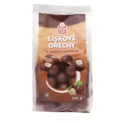 Lískové oříšky v mléčné čokoládě 300 g