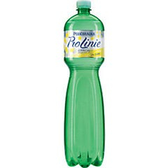 Poděbradka Prolinie citron jemně perlivá voda 1,5l /6ks