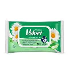 Velvet Toaletní papír vlhčený heřmánek 48 ks