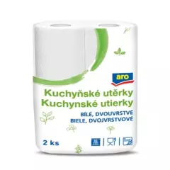 Kuchyňské utěrky 2vrstvé 50 útržků 11 m 2 role