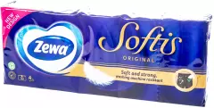Zewa Softis Original papírové kapesníčky 4vrstvé 10 x 9 ks